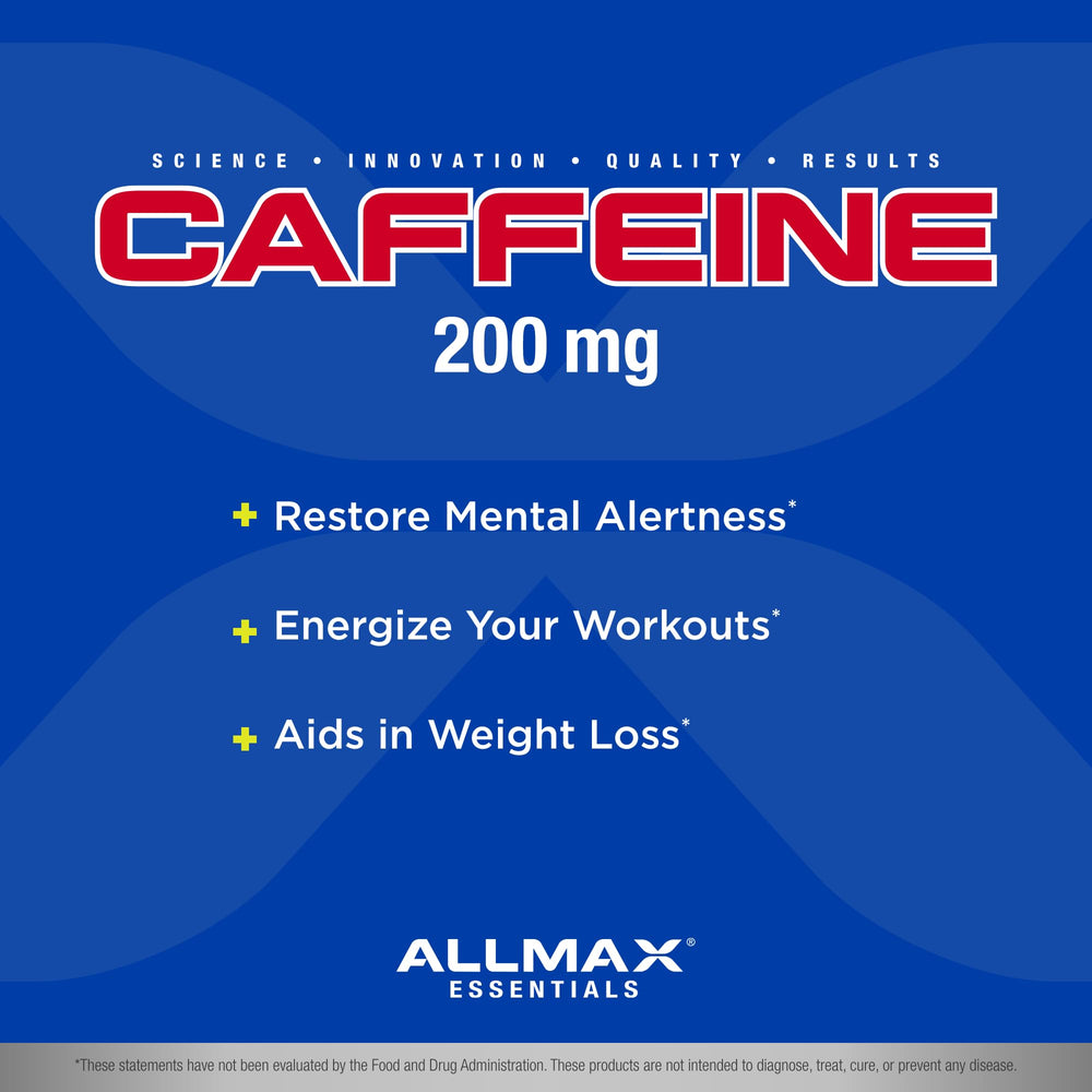 Tablets being dispensed from the AllMax bottle for quick energy