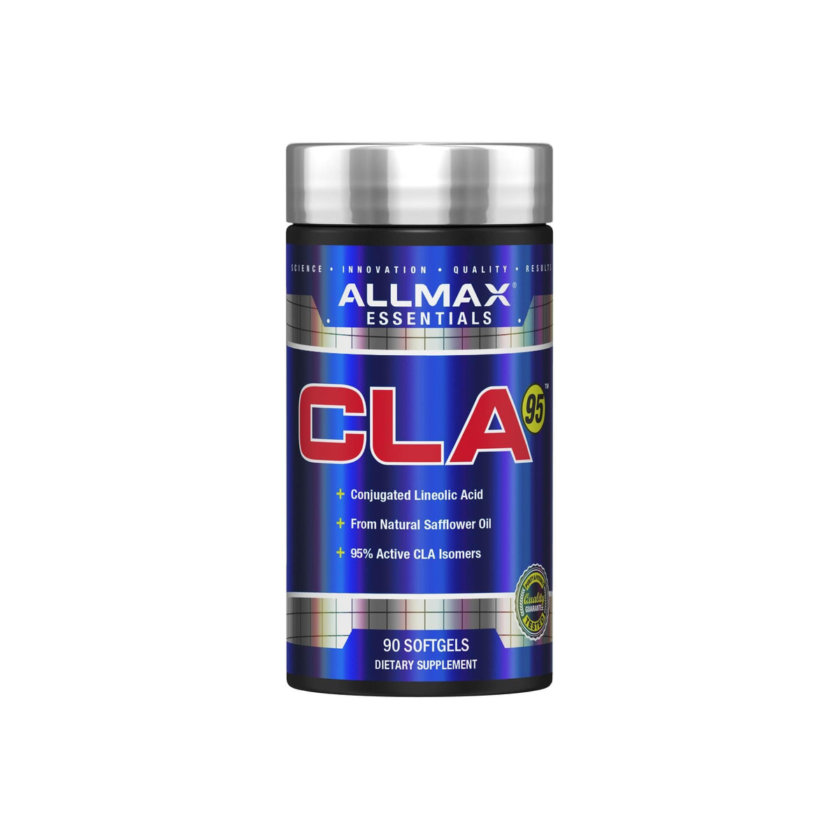 ALLMAX CLA softgels bottle front view for body composition support