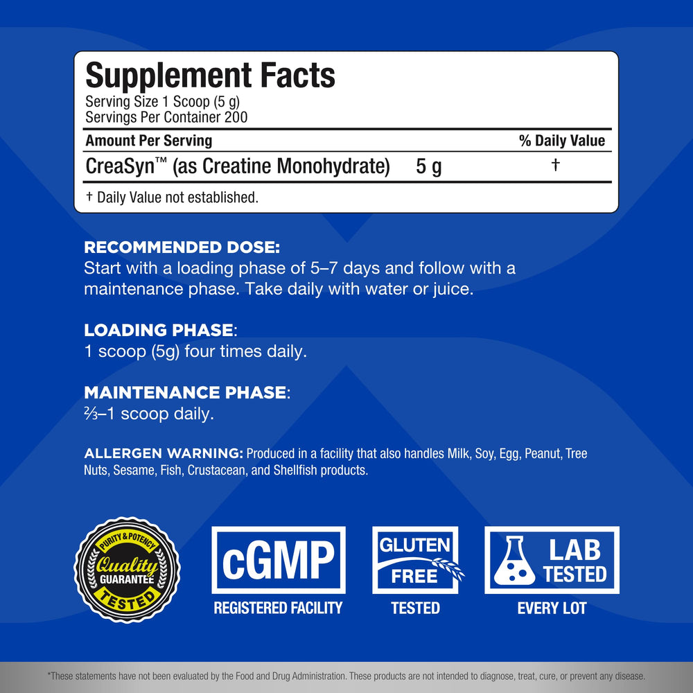 AllMax CREATINE mixed in glass demonstrates quick dissolution and smooth mixing.