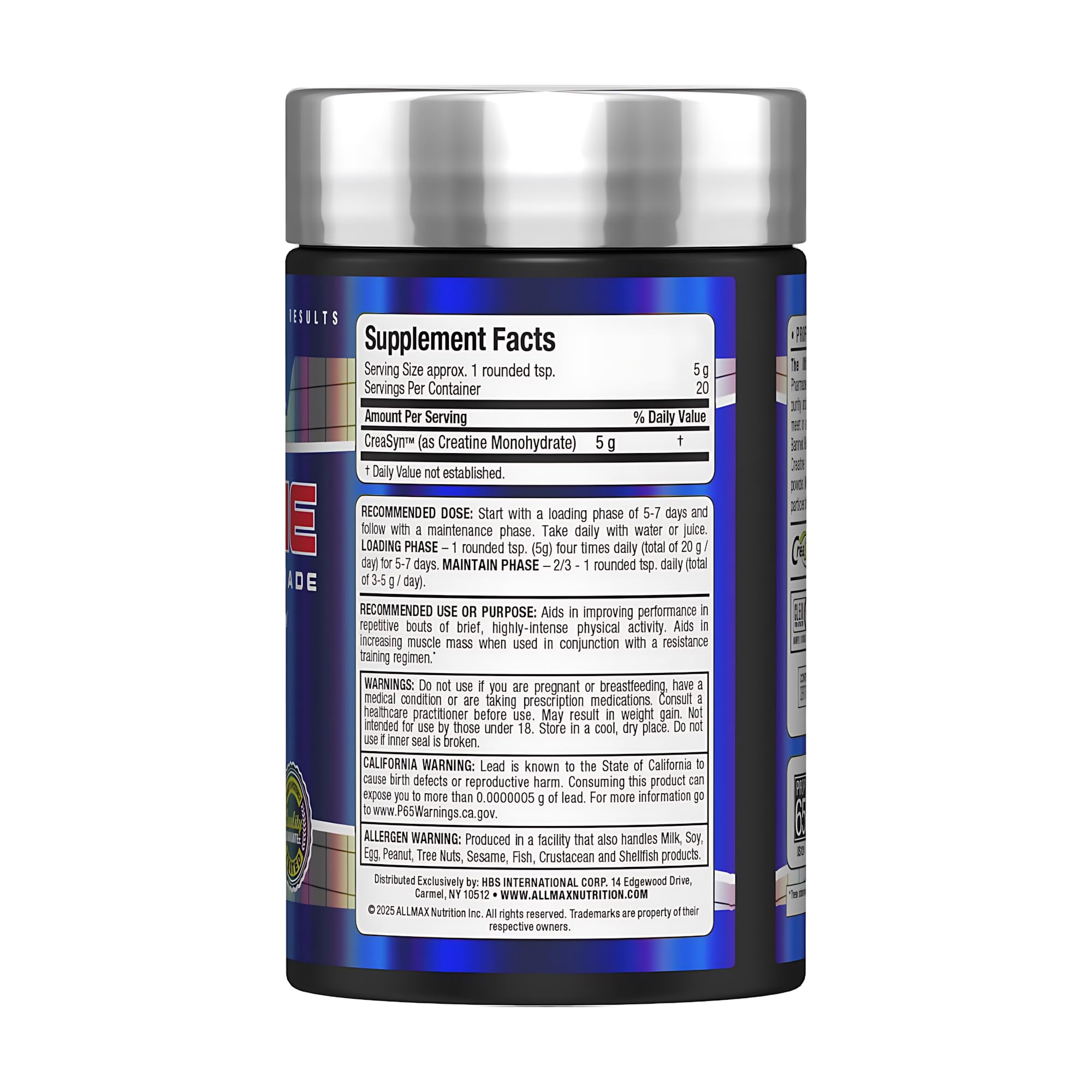 AllMax Creatine Monohydrate dissolving quickly in water