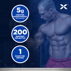 AllMax CREATINE packaging close-up emphasizes pharmaceutical-grade purity and clean ingredients.