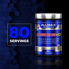 ALLMAX Essentials Arginine HCL highly bioavailable for improved absorption