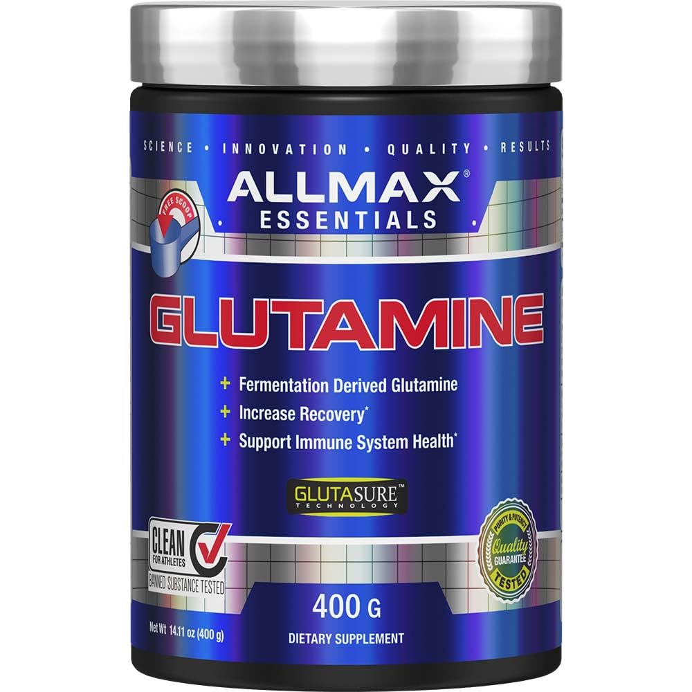 ALLMAX Essentials Arginine HCL powder 400g for nitric oxide support during workouts