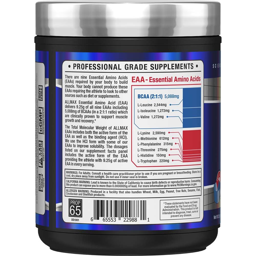 Pouring ALLMAX Essentials EAA into a glass during a workout