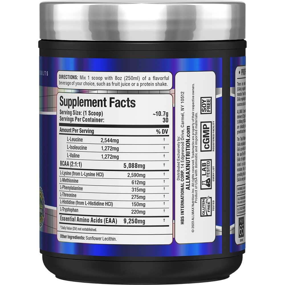 Scoop of ALLMAX Essentials EAA for precise serving