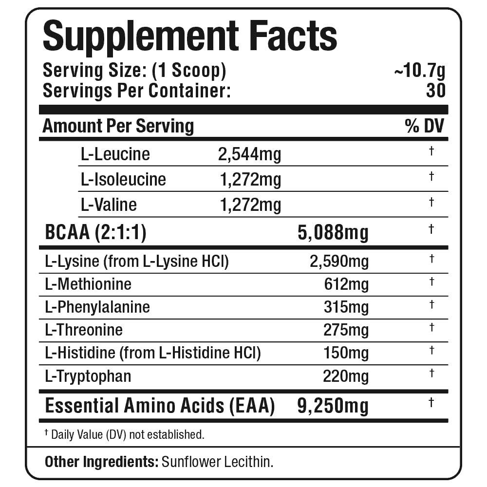 Packaging highlights vegan and gluten-free attributes of ALLMAX EAA