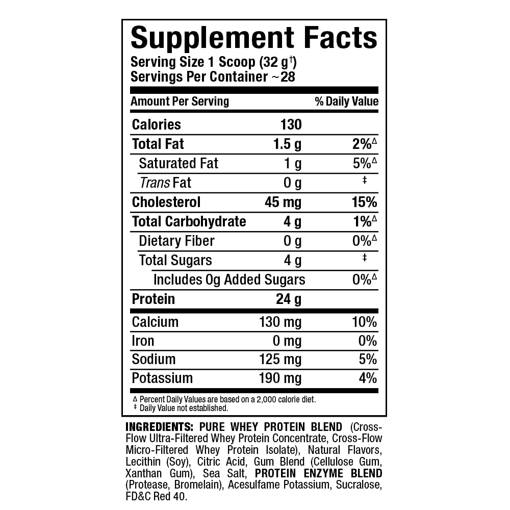 Allmax Gold ALLWHEY strawberry measuring cup for accurate daily protein portions