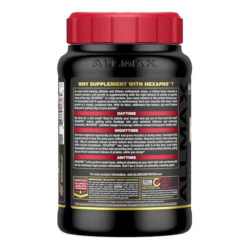 Allmax HEXAPRO French Vanilla powder mixes smoothly with no lumps.