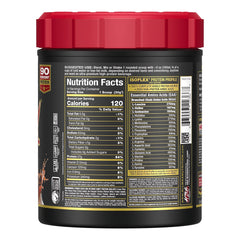 AllMax ISOFLEX scoop and nutrition facts show 27g per serving