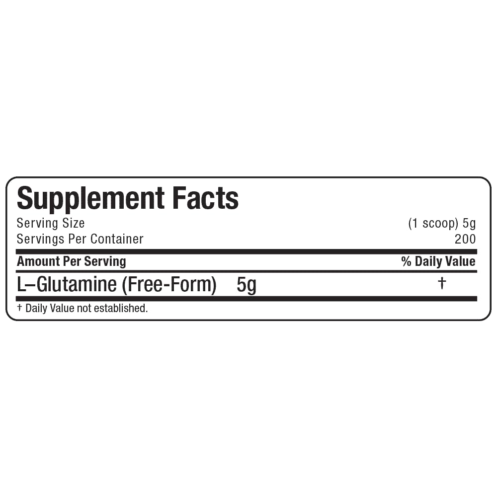 ALLMAX L-Glutamine powder kitchen counter display