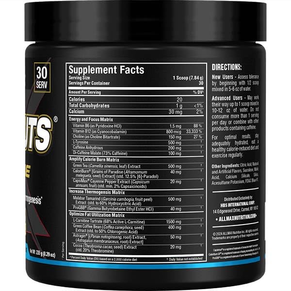 ALLMAX Rapidcuts Xtreme powder scoop ready to mix.