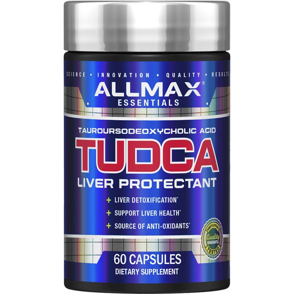 ALLMAX TUDCA+ bottle with 60 capsules for daily use.