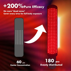 ALLOLO red light belt demonstrates expansive coverage area for multiple body parts