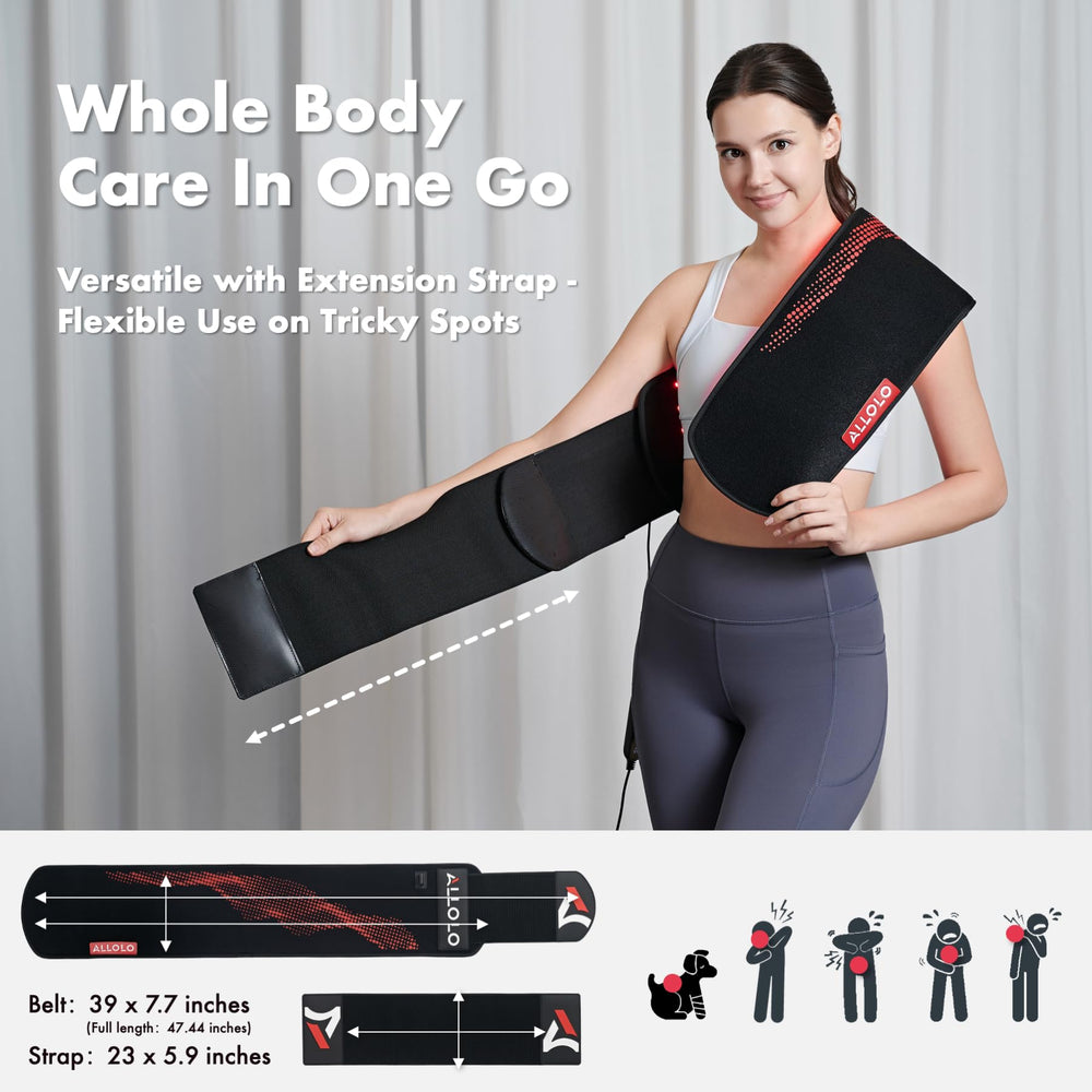 ALLOLO red light belt soft material offers skin-friendly comfort