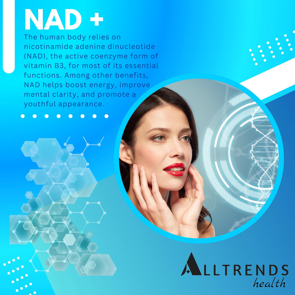 AllTrends Resveratrol 500mg capsules highlighted for antioxidant and cellular health support.