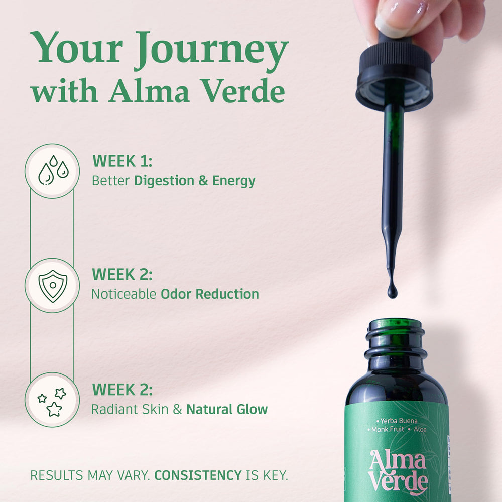 Alma Verde glow-focused image illustrating skin hydration and radiance benefits.