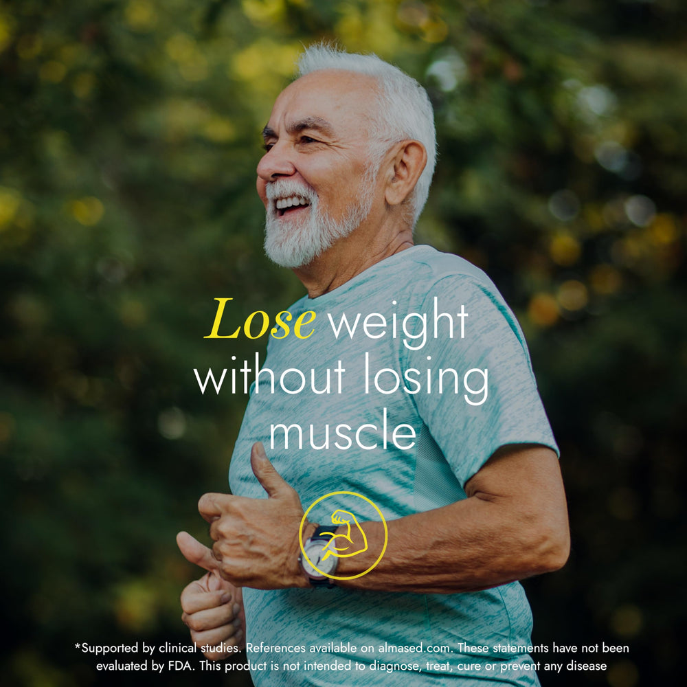 Eurofins third-party test seal on Almased packaging signifying quality.