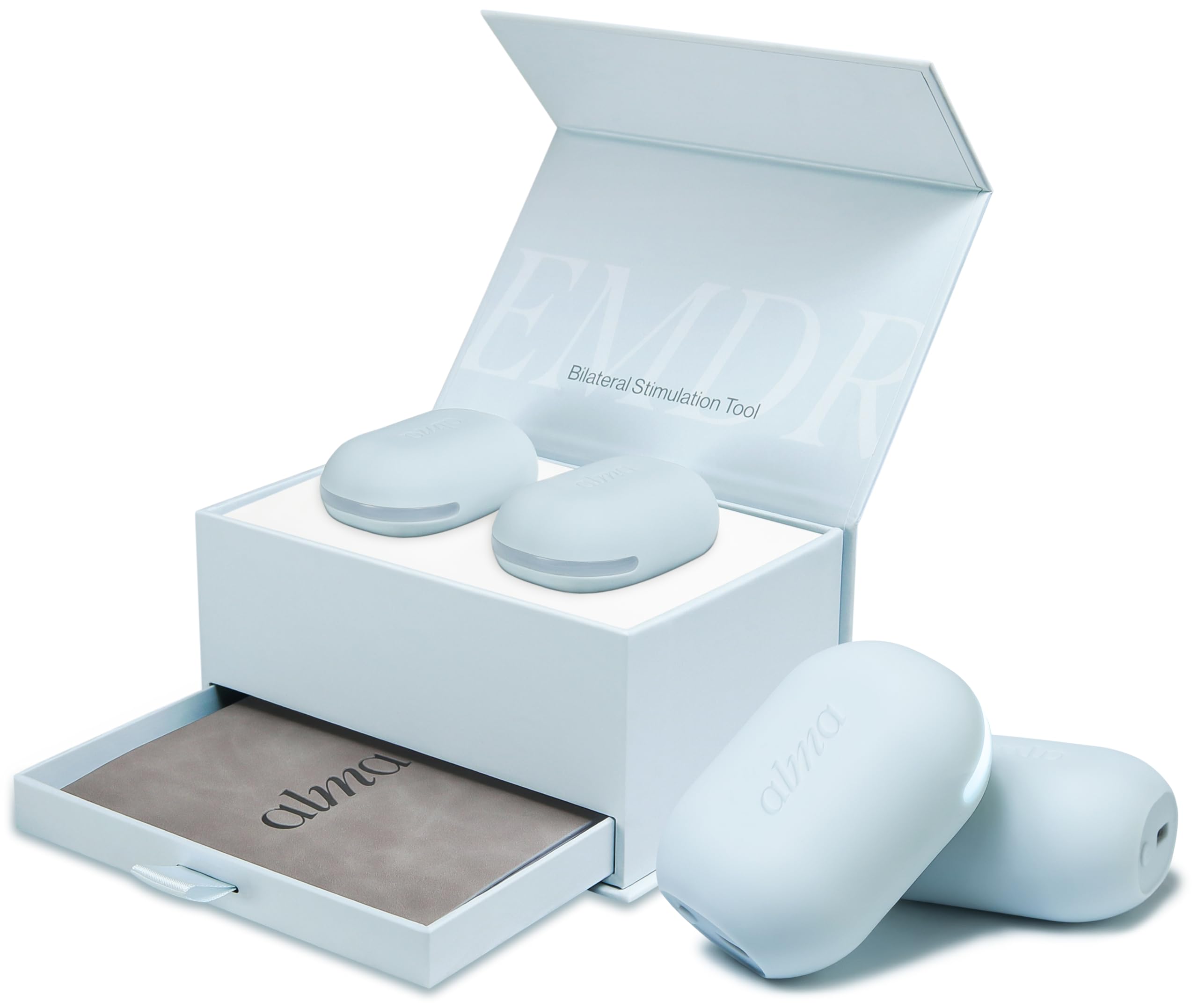 ALMAWAVE SENSE EMDR tappers with left and right lights for bilateral stimulation