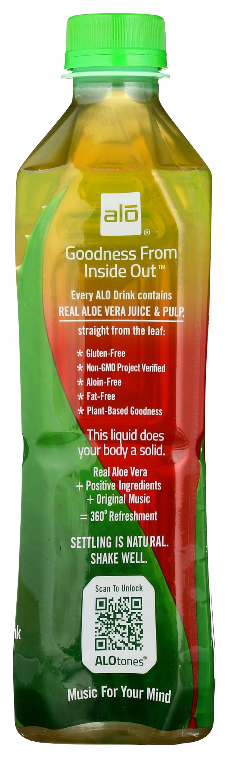 ALO bottle on kitchen counter, everyday refreshment within reach