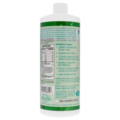 Close-up of the Aloe Life Detox Plus label highlighting the detox blend.