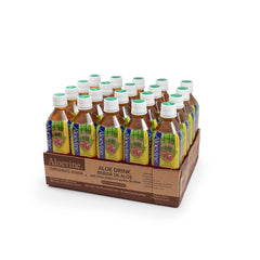 Aloevine Pomegranate Aloe Vera Drink bottle pour for refreshing daily hydration