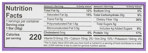 ALOHA chocolate fudge brownie protein bar in a pack of 12 for easy daily supply