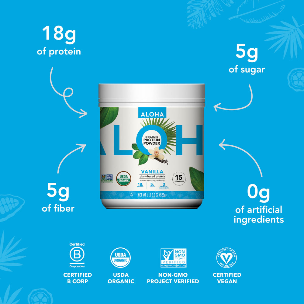 ALOHA gluten-free and soy-free protein for sensitive schedules