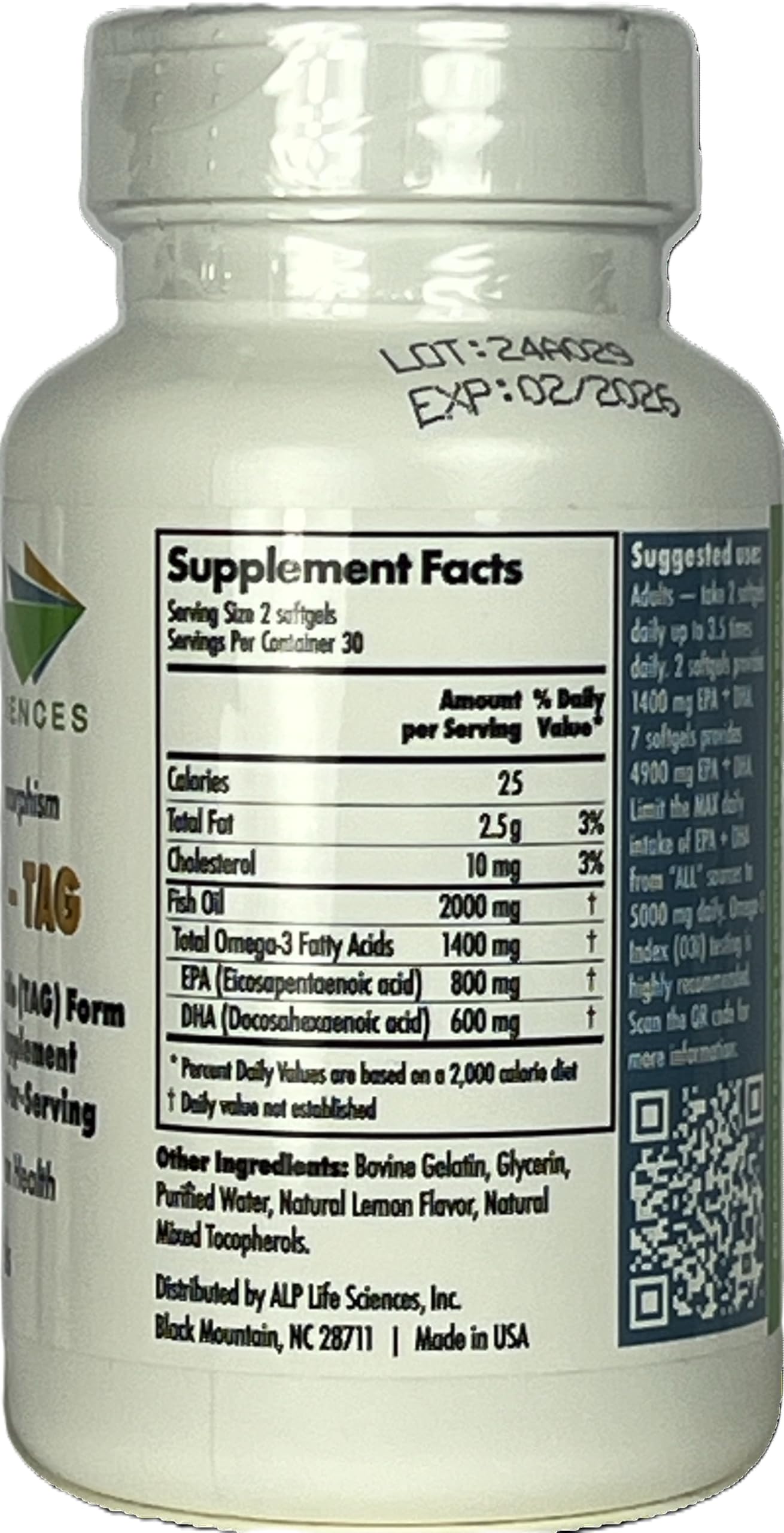 IFOS-approved ALP High-3 TAG label emphasizes quality and standards