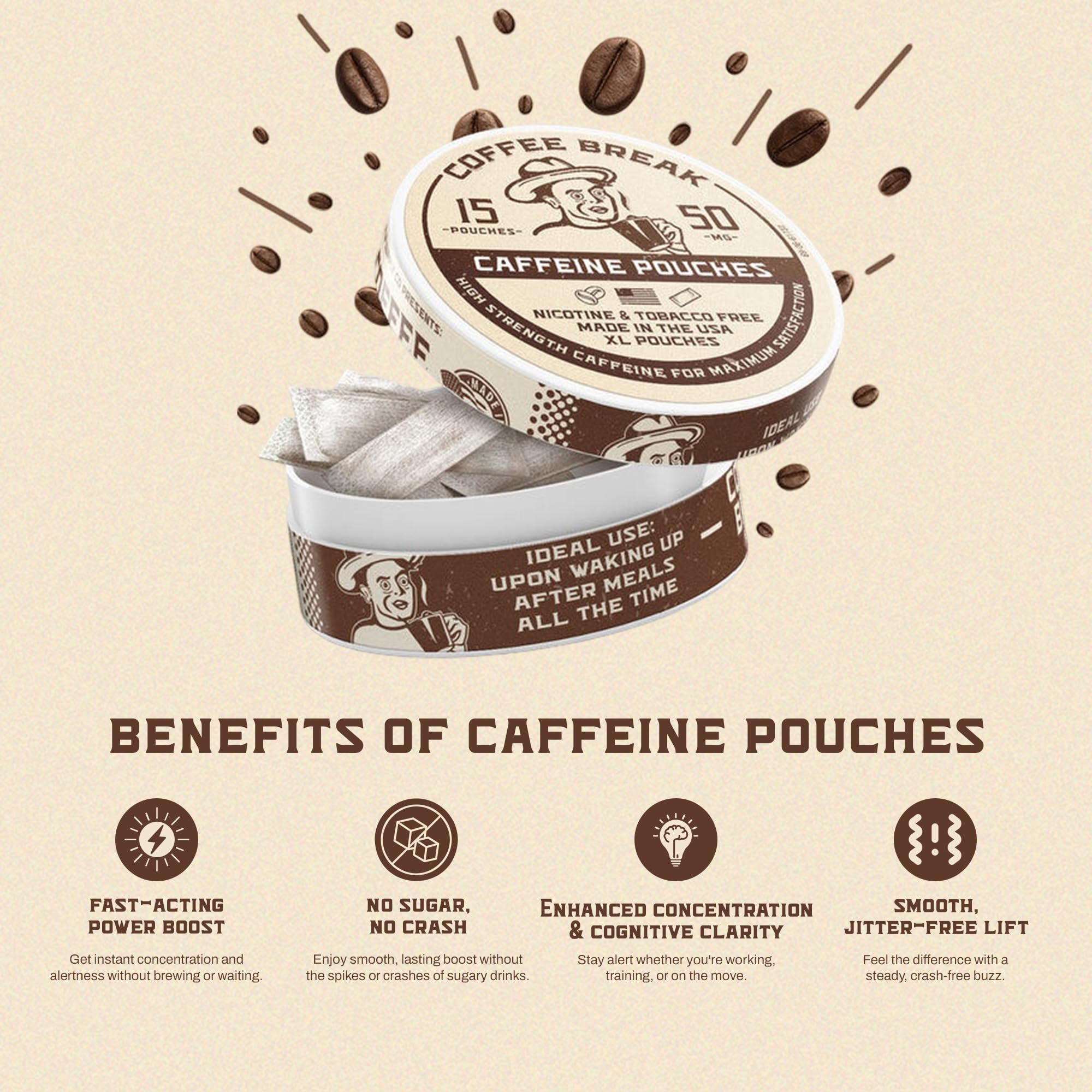 Morning routine with ALP Supply Co Coffee Break pouches delivering steady lift.