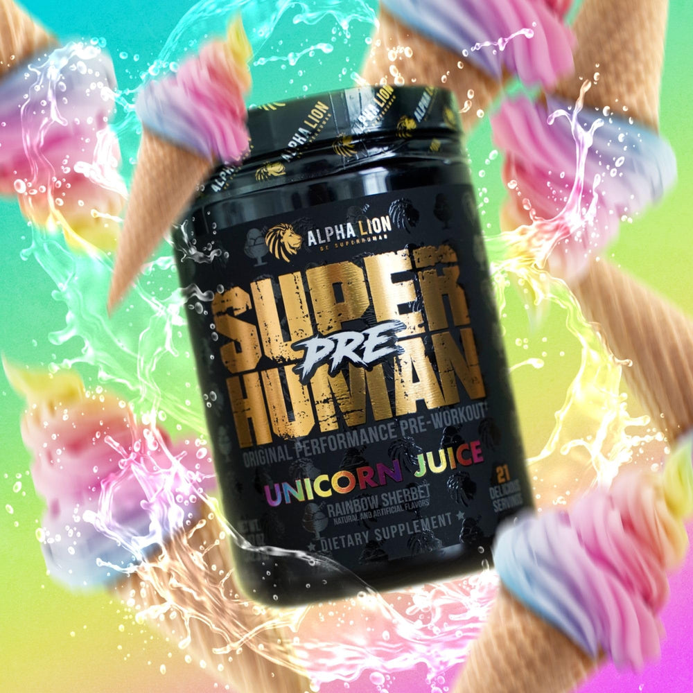 Gym athlete using Alpha Lion pre-workout before training session