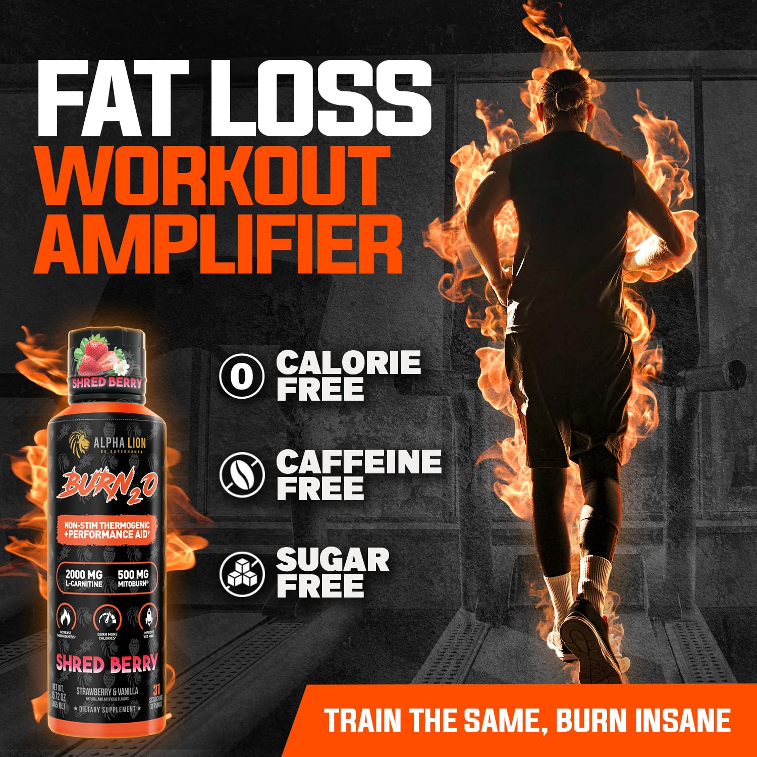 Grapezilla flavor Burn2O shown as a tasty pre-workout option.