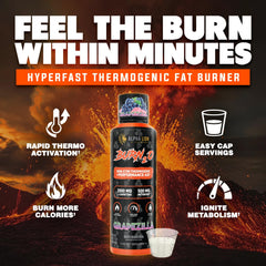 Grapezilla flavor Burn2O bottle ready for pre-workout use.