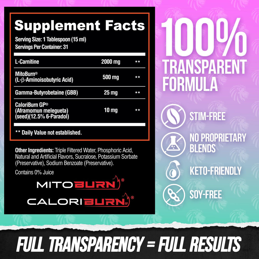 Vegan and sugar-free Burn2O liquid suitable for keto and fasting.