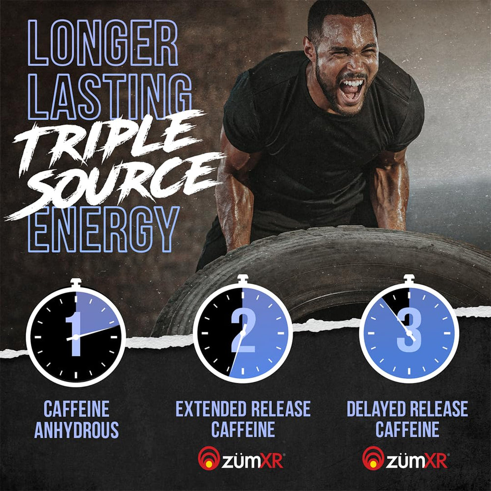 Razzle Mania flavor panel on ALPHA LION Core Pre-Workout packaging
