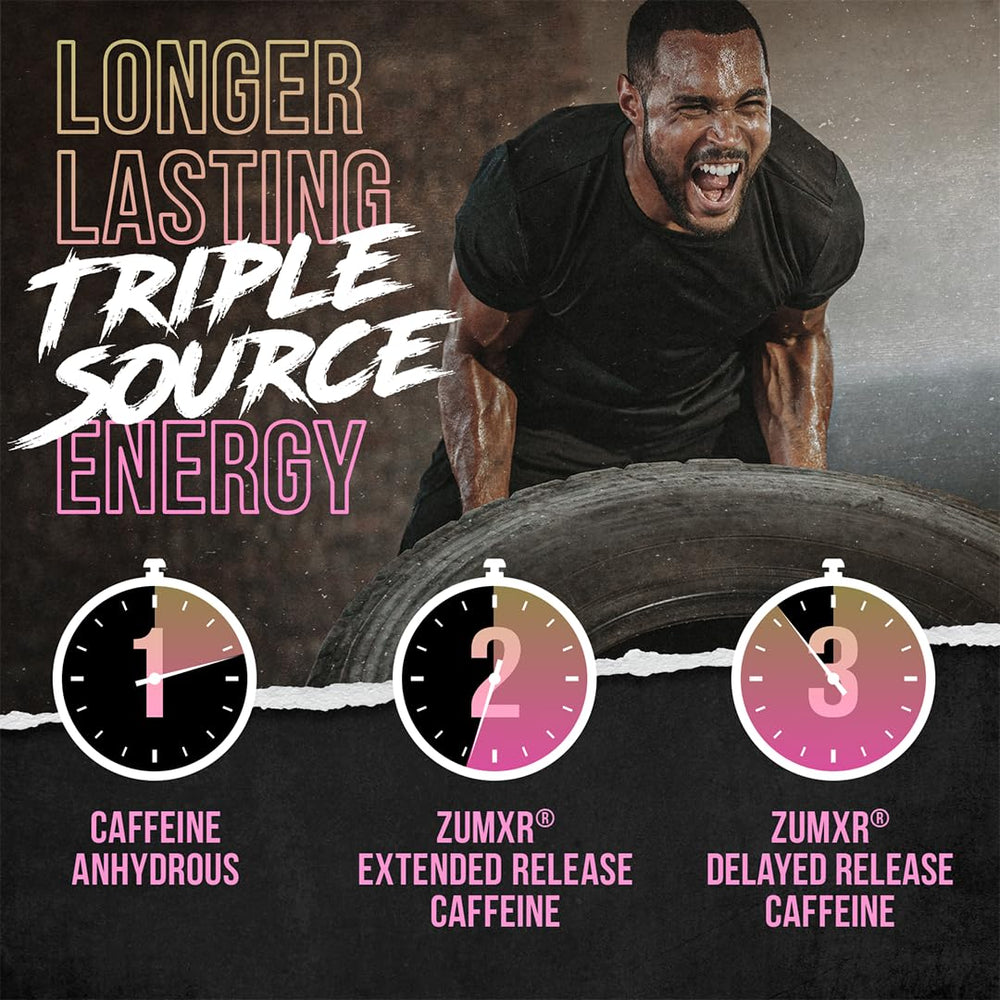 ALPHA LION Core Pre-Workout king lemonade bottle with scoop.