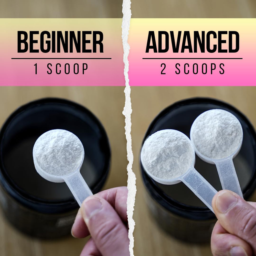 ALPHA LION Core Pre-Workout scoop ready to mix before workouts.
