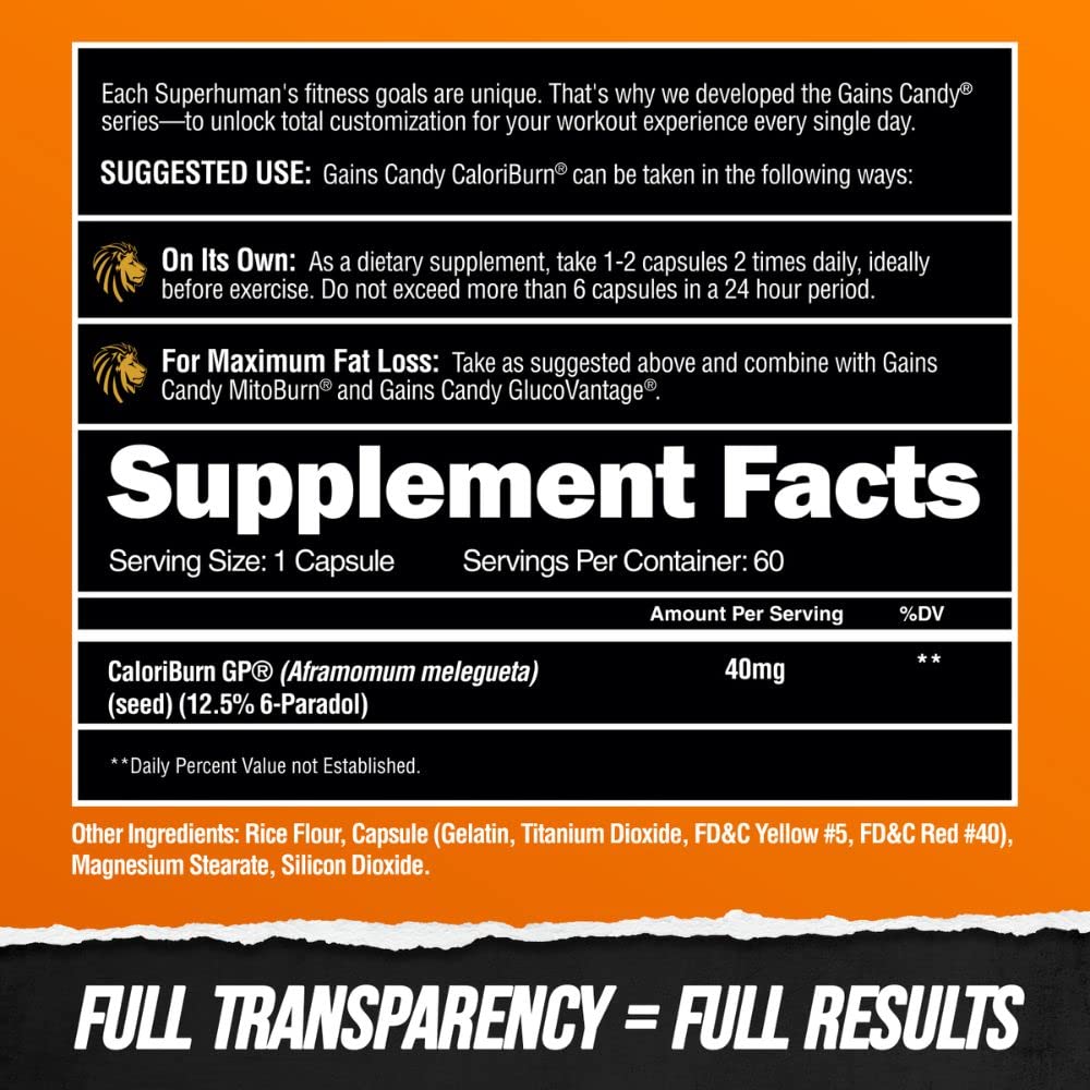 ALPHA LION Gains Candy Aframomum Melegueta ingredient spotlight.