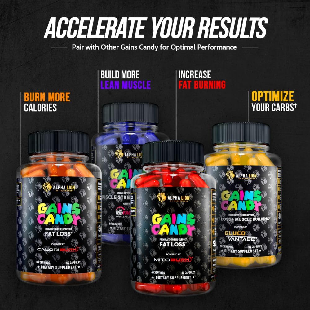 ALPHA LION Gains Candy S7 athletic focus image promoting daily performance.