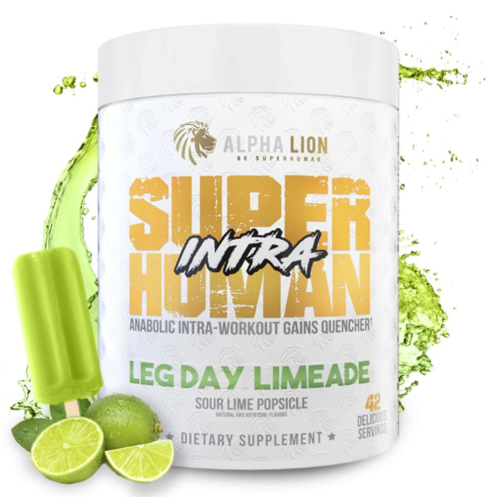 ALPHA LION Intra lime bottle showcases hydration support during workouts