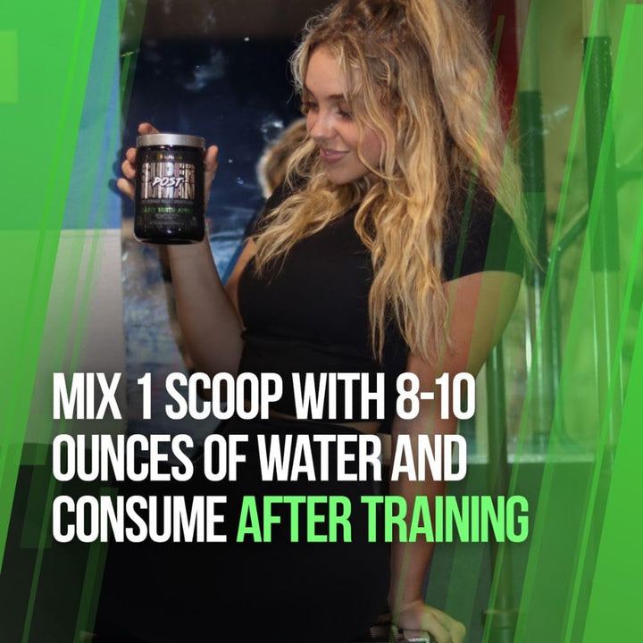 Alpha Lion post Gainy Smith Apple flavor delivers a tasty post-workout reward.