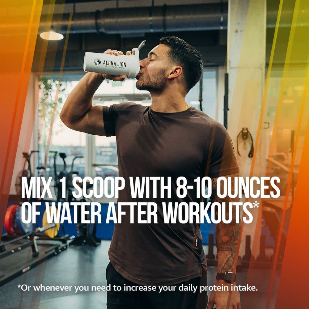 ALPHA LION Pure Whey Isolate 25g per serving in premium formula.