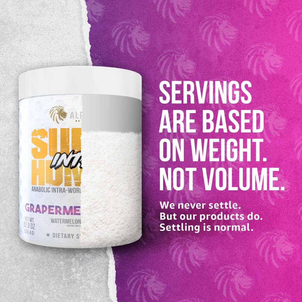 ALPHA LION Superhuman Intra ingredients area featuring InstAminos and AstraGin