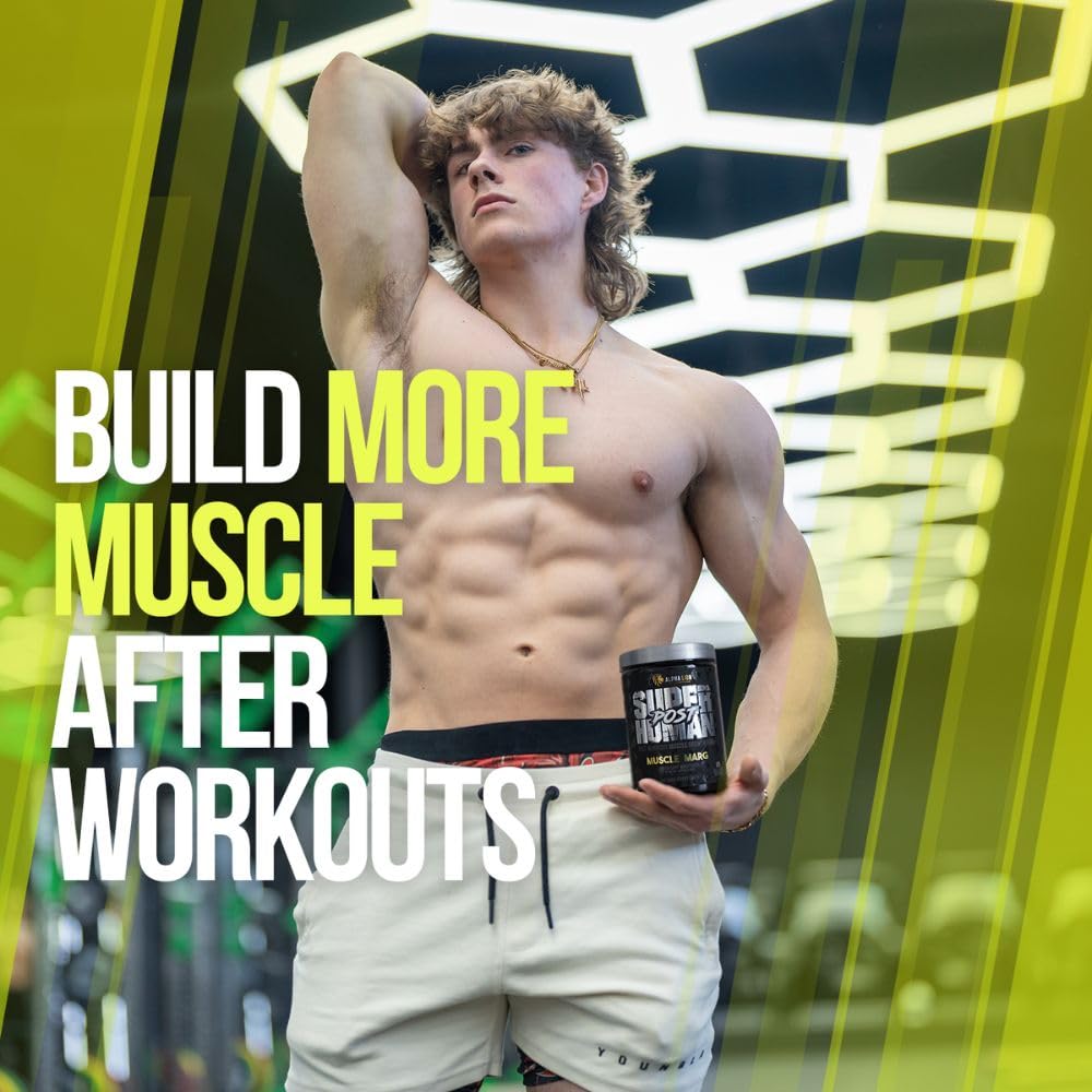 Alpha Lion Superhuman Post mix in a glass highlighting refreshing flavor and texture.