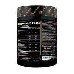 ALPHA LION scoop dispensing pre-workout powder for accurate servings