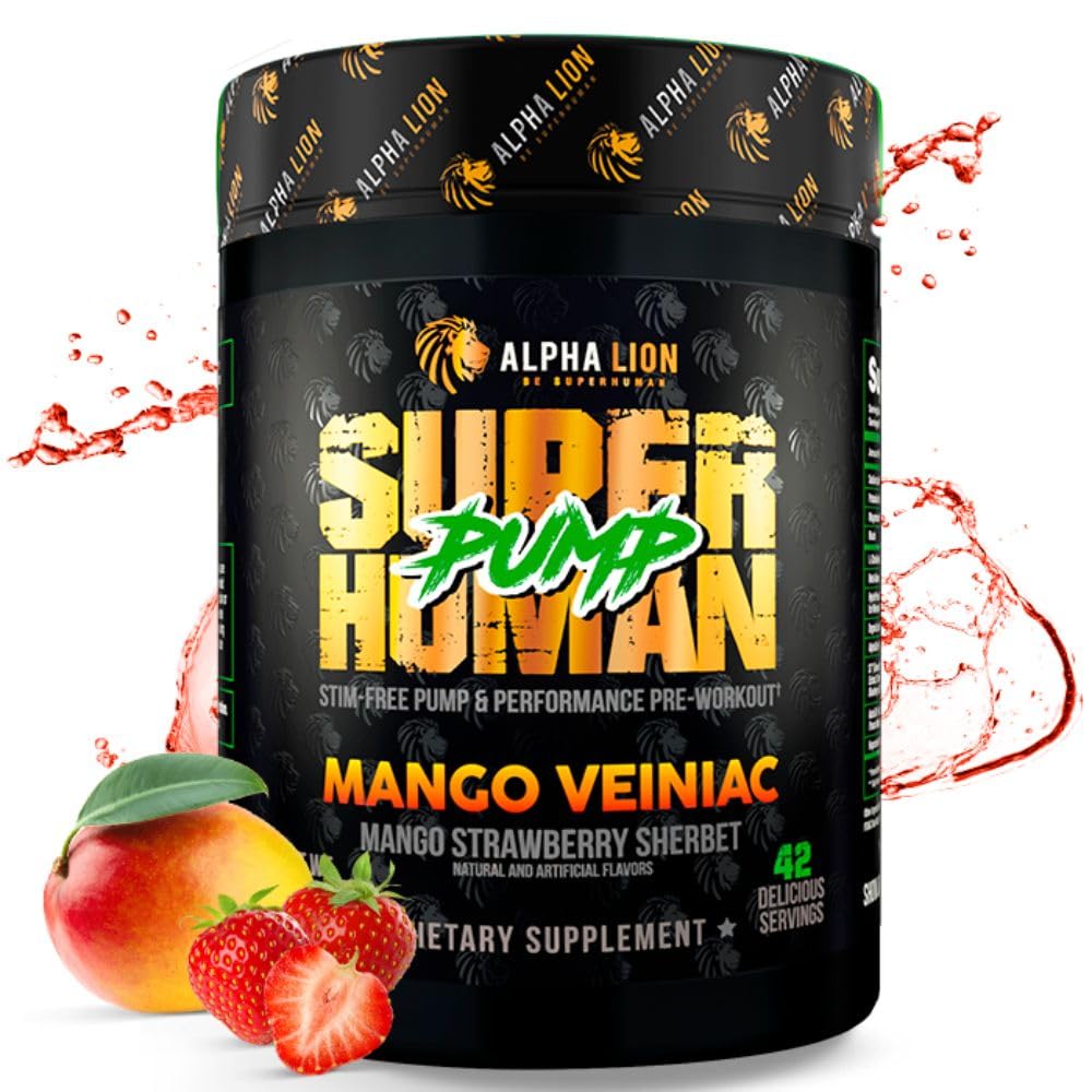 ALPHA LION Superhuman Pump bottle pour shows strong pump potential and hydration.