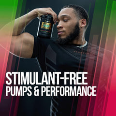 ALPHA LION Superhuman Pump visual emphasizes enhanced nutrient delivery and vascularity.