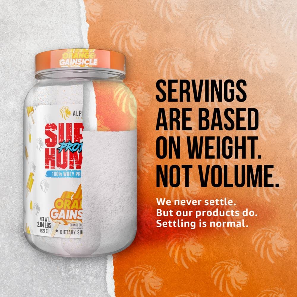 ALPHA LION Superhuman Whey AstraGin label indicating absorption features