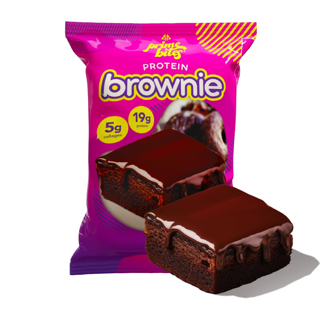 Alpha Prime Prime Bites brownie glazed cinnamon roll, satisfying post-workout treat