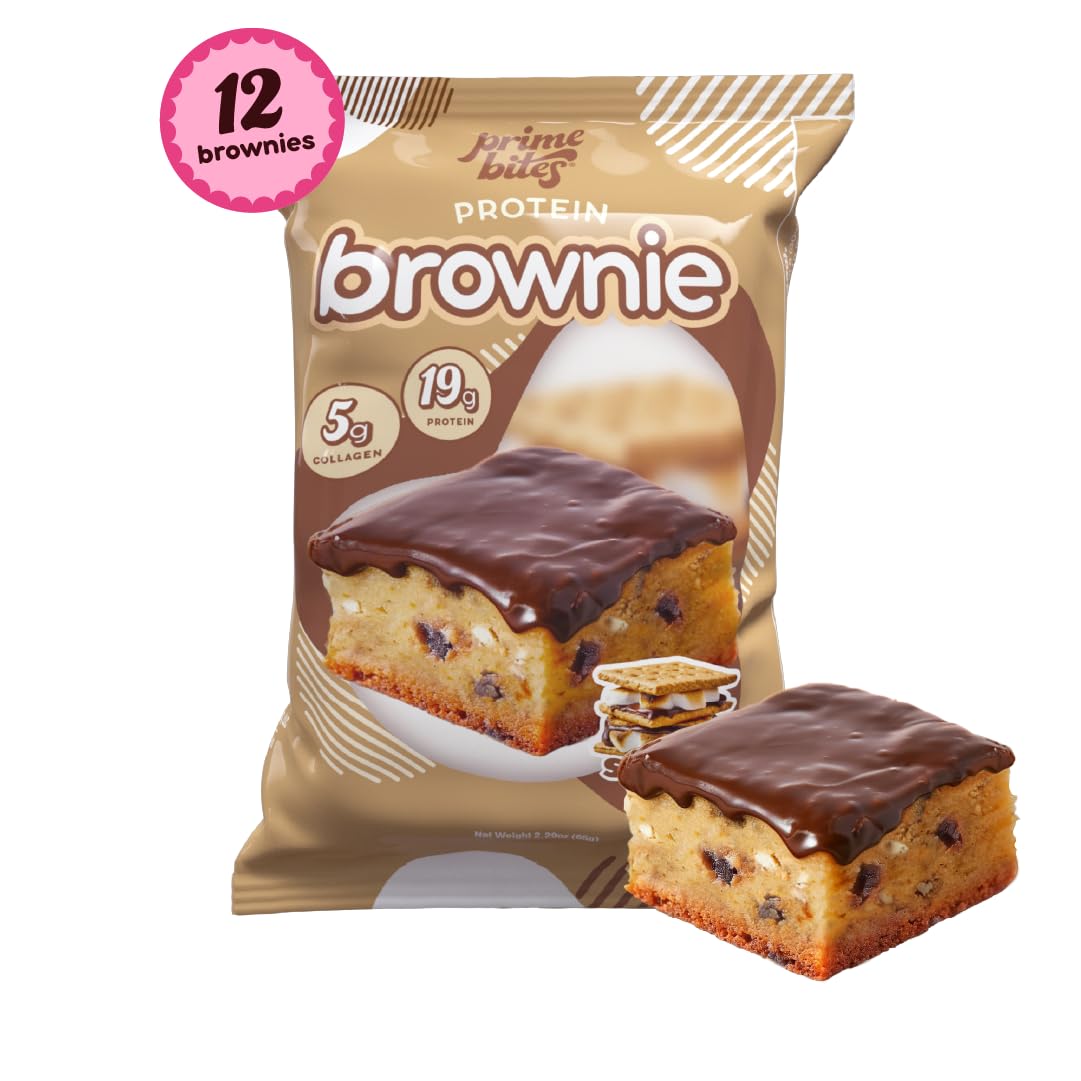 Alpha Prime Prime Bites Microwave Serve shows a warm, gooey brownie ready in minutes.