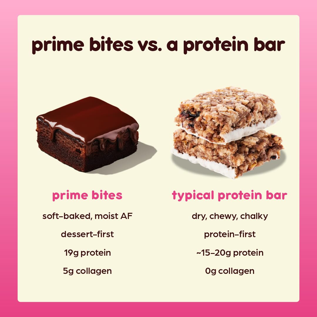 Alpha Prime Prime Bites Brownie cookies and cream blondie offers variety in a single box.